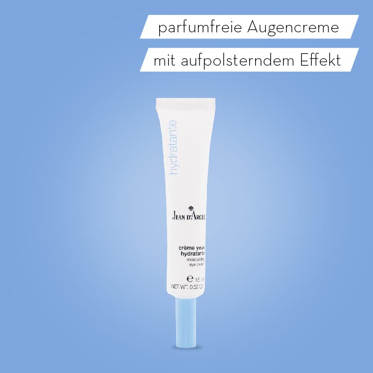 JEAN D'ARCEL HYDRATANTE crème yeux hydratante - Erfirschende, parfumfreie Augencreme für die trockene Haut - 15ml