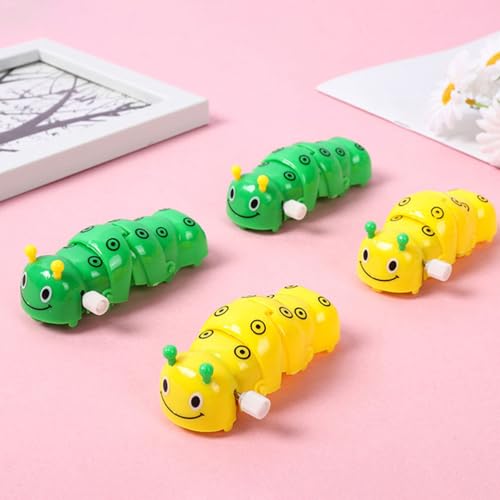 Toyvian 8st Raupe Spielzeug Raupe Aufziehen Neuartiges Aufziehspielzeug Uhrwerk Spielzeug Weihnachtsspielzeug Zum Aufziehen Weihnachtliches Wickelspielzeug Kind Schnur Insekt (Zufällige Farbe)