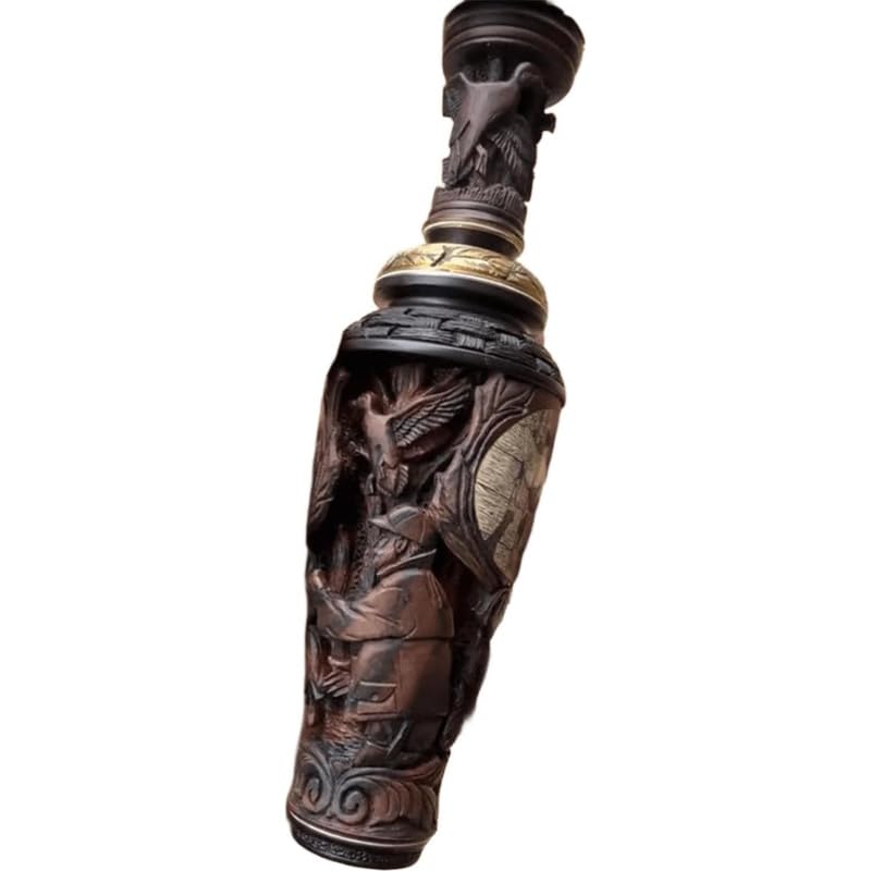 Eunmsi The Handmade Hunter's Legacy Duck Call, Hand-Carved Wood Duck Call,Hunting Call for Waterfowl Hunters & Collectors,Outdoor Late Season Hunting (A.)