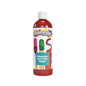 Colorations Washable Glitter Paint, Red - 16 oz. (Item # CGPRE)