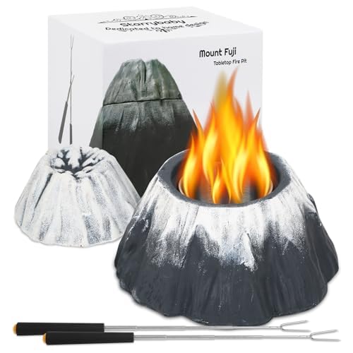 Photo 1 of Tabletop Fire Pit, Portable Table Top Ethanol Fire Pit Bowl Concrete Rubbing Alcohol Tabletop Fireplace Long Burning Smokeless Mini Fire Pit for Indoor & Outdoor & Garden