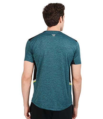 Image of AWG ALL WEATHER GEAR Men's Stylish Polyester Sports Dryfit T-Shirt - Round Neck, Half Sleeves, Light Weight, Branded Comfortable Wear T-Shirts for Men