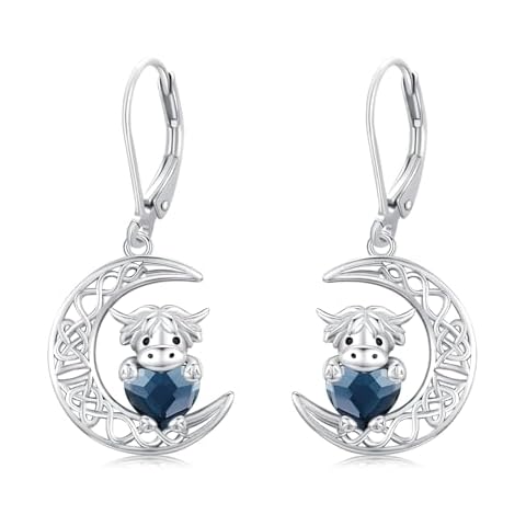 Midir&Etain Cute Highland Cow Earrings Cover