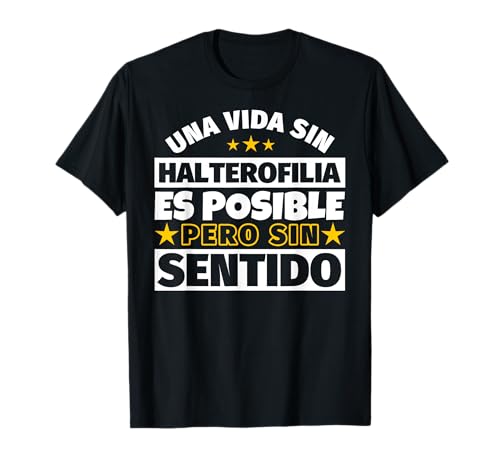 Halterofilia Regalo Camiseta Graciosa Unisex Adultos S Manga Corta Black Sólido Classic Fit