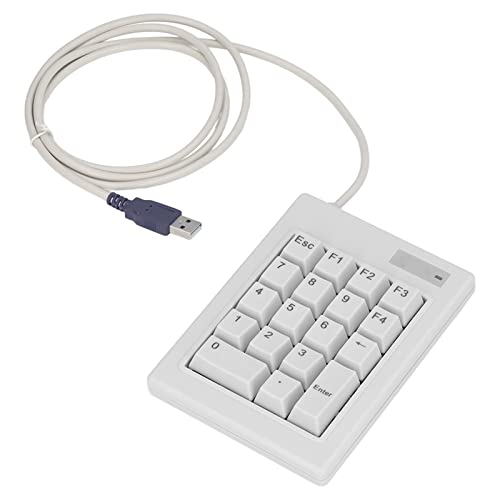 flexman 18 Key Numeric Keypad, Wired Mechanical Linear Switch Number Pad Portable Financial Accounting Numeric Pad for Wins 95, for Wins 98, for NT, for ME, for 2000, for 2003