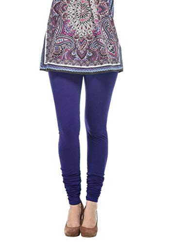 Image of Frenchtrendz Women's Cotton Spandex Stretchable Mid Rise Slim Fit Churidar Leggings Pull On