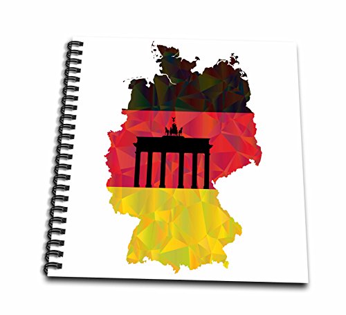 Drapeau de l'Allemagne livre mémoire Brandebourg multicolore 12x30 cm