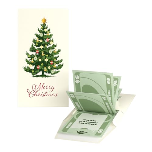 Lovepop Christmas Pop-Up Card for Her and Him - 3D Money Holder for Boys, Girls, Men, Women - 6.5