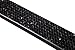 Handcrafted Bling License Plate Frames for Women, Men | 1 Pack Bedazzled Cover with Glittery Screw Caps | Stainless Steel Diamond Rhinestone License Plate Frame/Cover | Giftbox Included (Black)