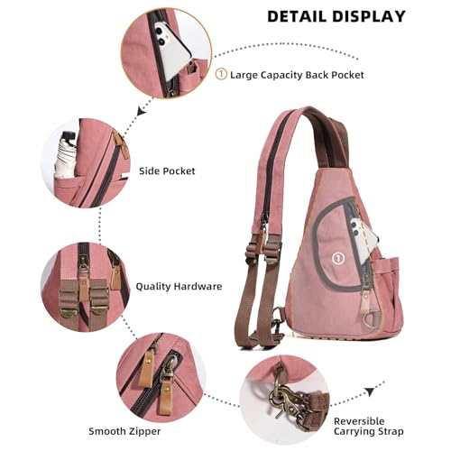 KL928 Sling Bag - Small Crossbody Backpack Shoulder Casual Daypack Rucksack for Men Women4