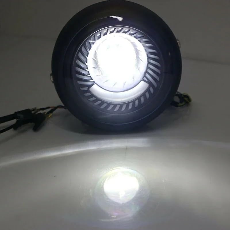 Motorfiets Koplamp Motorkoplamp Voor Choppers Voor Cafe Voor Racer Universele 6.5in Motorfiets Koplamp LED Ronde Kop Lamp Spiraal Side Mount Bracket Hoge Dimlicht Fietsen(Without Bracket Motorfiets Koplamp Motorkoplamp Voor Choppers Voor Cafe Voor Racer Universele 6.5in Motorfiets Koplamp LED Ronde Kop Lamp Spiraal Side Mount Bracket Hoge Dimlicht Fietsen(Without Bracket