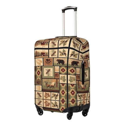 Wild Animals Print Luggage Suitcase Cover Protector Luggage Washable Covers With Concealed Zipper2