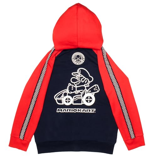 Image of Nintendo Mario Kart Boys 3-Piece Set - Graphic Zip-Up Hoodie, T-Shirt & Sweatpants - Super Mario Outfit for Kids