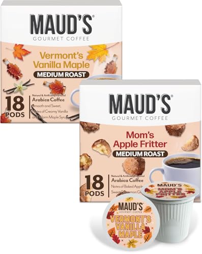 Image of Maud's Maple Vanilla & Apple Fritter Flavored Coffee Pods Variety Pack 36ct