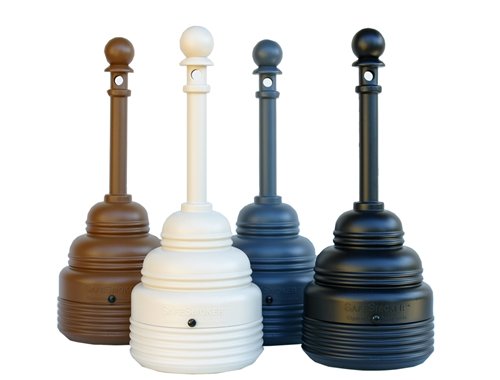 SafeSmoker Cigarette Receptacles - safesmoker receptacle poly w/metal bucket-brown