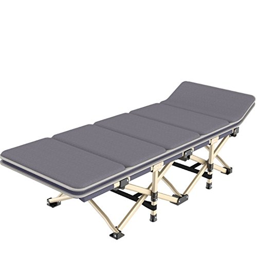 leefitness Foldable Portable Camping beds, Beach beds, and Outdoor Camping Breaks Will Also Help You Rest Better at Home, with a Maximum Weight of 440 lb(Gray)