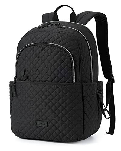 BAGSMART Travel Laptop Backpack, Quilted Work Bookbag Fits 15.6 Inch Laptop, Laptop Backpack with Charging Port Hole, Lightweight Bookbag for College Work Business, Classic Black (B0BMTM3MGW) Amazon Price History, Amazon Price Tracker