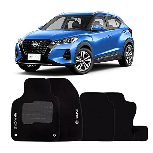 Tapetes de Carpete 05 Peças, Preto - Nissan Kicks