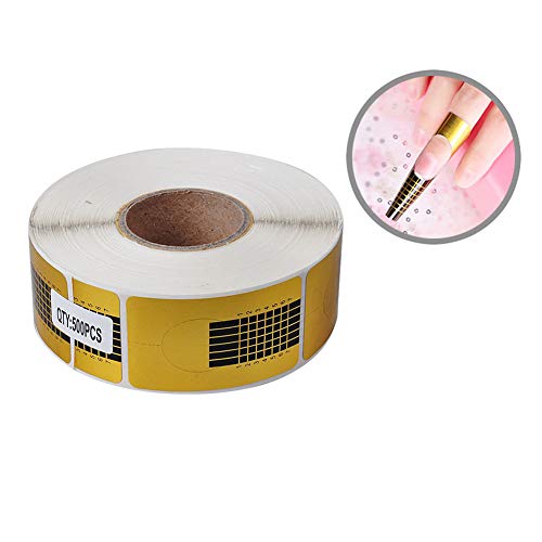 Xiton 500 unids Profesional Guía de Extensión de Uñas Pegatinas Francés Formas de Uñas Consejos de Arte de Uñas de Oro Para Polygel Uv Gel de Acrílico Suministros de Arte de Uñas