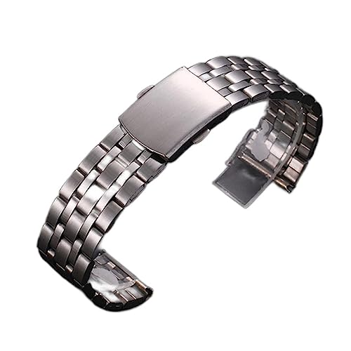 Bracelet en acier inoxydable 22mm au design sept métaux pour montre élégante