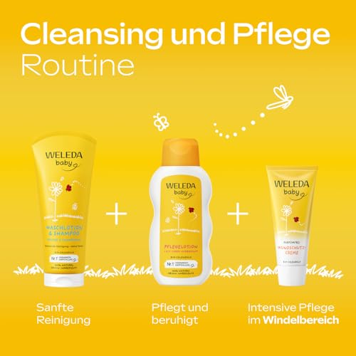 WELEDA Bio Baby Calendula Wundschutzcreme parfümfrei - Naturkosmetik Wundsalbe/Babycreme für den Schutz empfindlicher Haut im Windelbereich. Hilft bei Rötungen, gereizter Haut & Wundsein (1x 75ml) 5