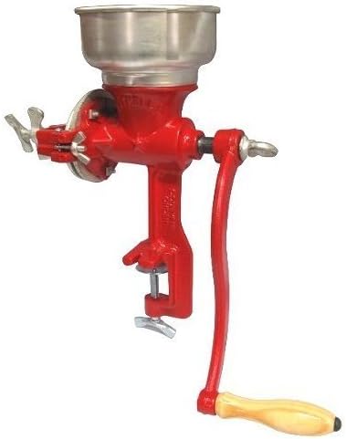 Cast Iron Manual Crank Corn Grain Grinder 14" Tall & 5" Hopper