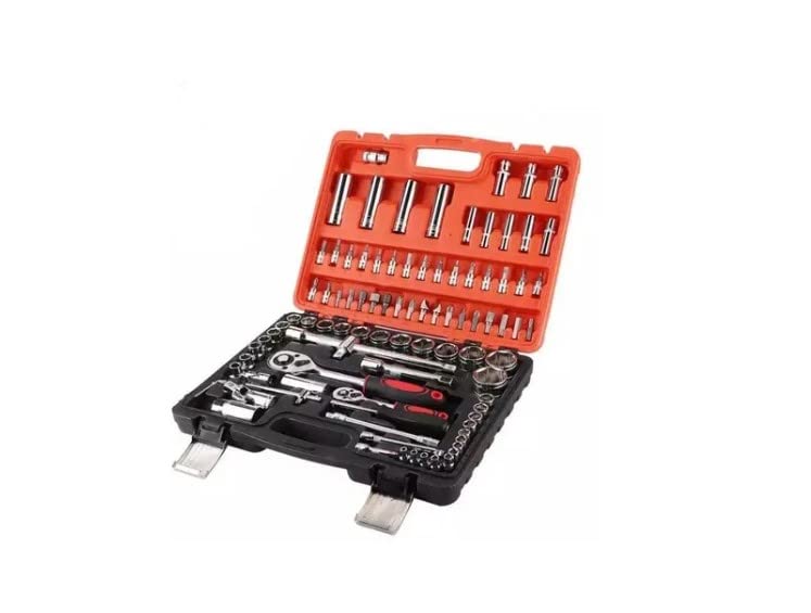 KNAKASAKI Kit Ferramentas Chave Soquetes Sextavados 108 Peças