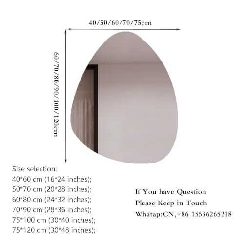 Miroir LED à intensité variable en forme de larme 76x101 cm - 4