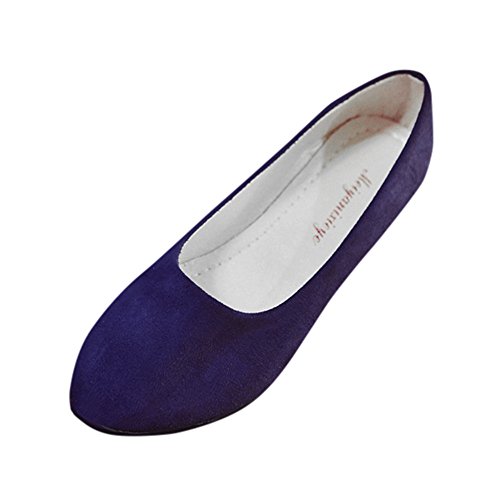 TEFAMORE Femmes Dames Glissent sur des Chaussures Plates Sandales Casual Ballerina Chaussures Taille