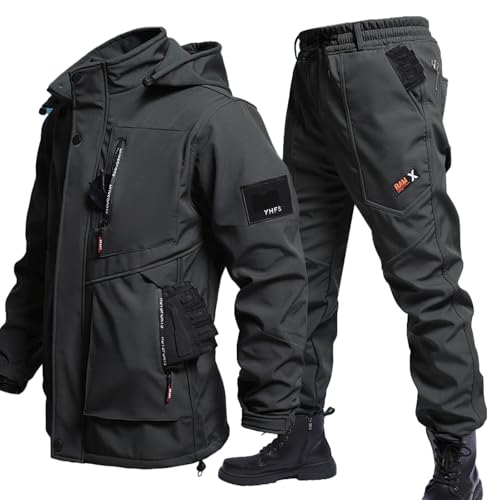 inotenka アウトドアジャケット上下セット XL ブラック