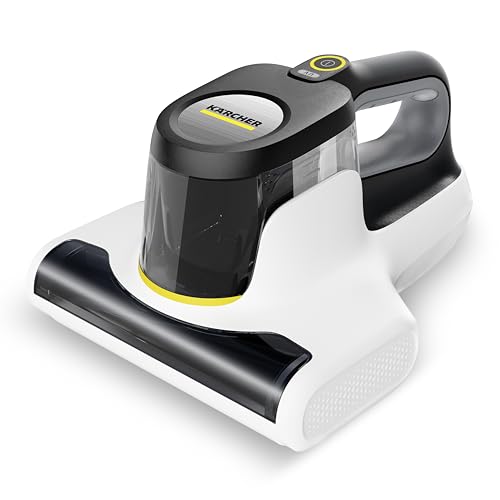 Kärcher Matratzenreiniger VCH 4 UVClean, hygienische Tiefenreinigung mit UV-C-Licht, Klopfwalze und Saugfunktion, Leistung: 500 Watt, Gewicht: 2,1 kg, beseitigt Milben und Bakterien, für Allergiker