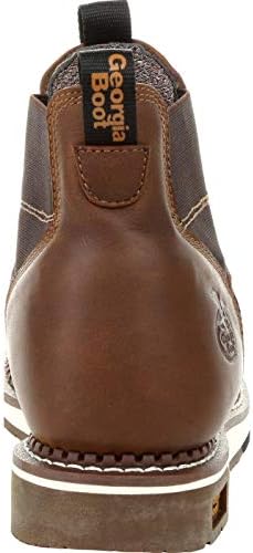 Georgia Boot Men's AMP LT Wedge Chelsea Boot, Brown, 9 Wide | Image 3