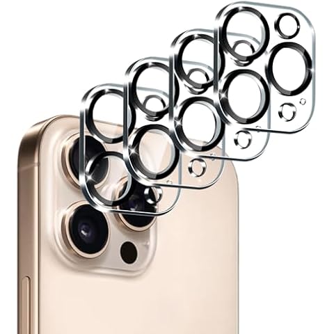 ivoler Caméra Arrière Protecteur pour iPhone 14 Pro/15 Pro /16 Pro/iPhone 14 Pro Max /15 Pro Max /16 Pro Max Caméra Cover