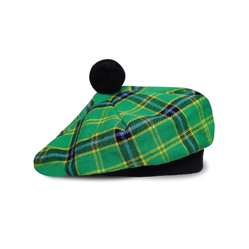 UMAM Scottish Traditional Tam o' Shatner Acrylic Wool Tammy Hat Flat Bonnet Kilt Many Tartans