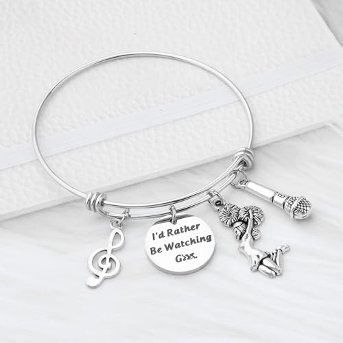 ENSIANTH Musical Comedy TV Show Inspired Gift Theater Drama Lover Gift I'd Rather Be Watching Actor Actress Bracelet (Watching Gl)4