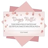 Hadley Designs 25 Baby Shower Diaper Raffle Tickets For Baby Shower Girl-Gold Baby Shower Games For Girls, Diaper Raffle Cards, Baby Raffle Tickets, Baby Shower Invitation, Baby Shower Ideas