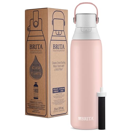 Brita 20oz Stainless Steel Insulated Water Bottle with Built-in Carbon Filter — view 9