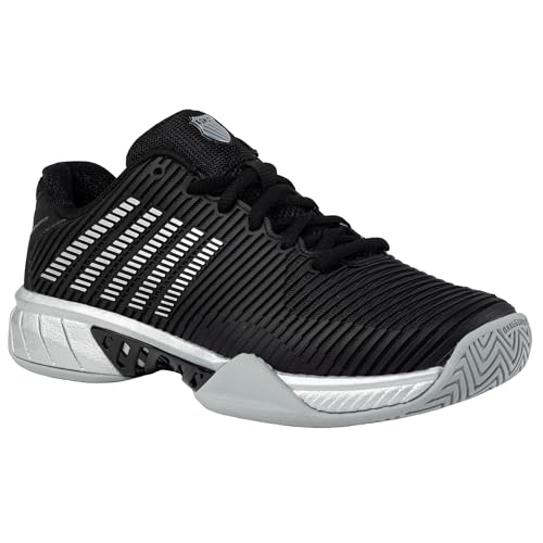 K-Swiss/Master Athletics Women's Hypercourt Express 2 Tennis Shoe (Black/Silver)2