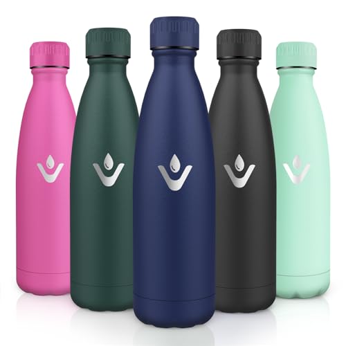 Motswedi Botella Termica 750ml, Botella Agua Acero Inoxidable, Termo Sin BPA, Cantimplora Termica, con pared Doble Aislamient, Cantimplora, para Adultos, Oficina, Gimnasio, Deporte, Azul Oscuro