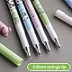Radierbarer Kugelschreiber, 4 Stück Tintenroller Radierbar mit 20 Nachfüllungen, Cartoon Panda Löschbarer Stift, 0.5mm Erasable Pen Set für Schulsachen Bürobedarf Studenten Notizbuch Planer Journal