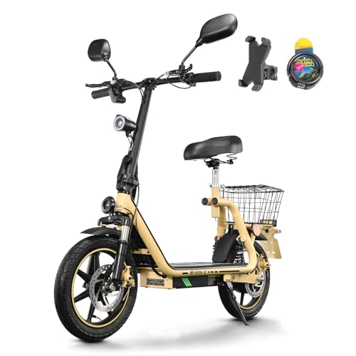 TWOFISH E Moped für Erwachsene, 14 Zoll Elektro...