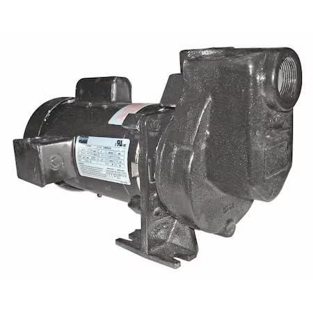 Self Priming Pump1 HPCast Iron Centrifugal Pump Phase Single Pump Housing Material Cast Iron Horsepower 1 hp Nameplate Voltage 115/208-230V AC Flow Rate @ 40 ft of Head (Maximum) 36 gpm Maximum Feet