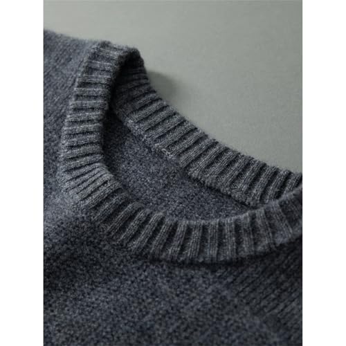 Men's Gradient 100 Percent Cashmere Sweater O-Neck Thick Pullover Winter Casual Warm Long Sleeve Knitwear Cashmere Tops4