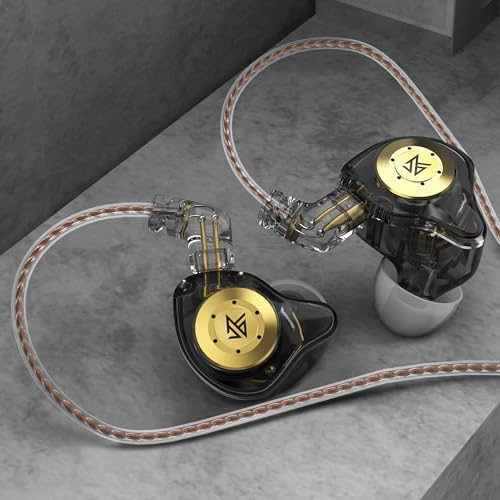 Image of KZ EDX PRO IEM Wired Headphones, KZ in Ear Monitor with New 10mm Dynamic Driver Earbuds,1DD HiFi Deep Bass Earphones with Detachable Cable for Musicians,Singer,Audiophiles