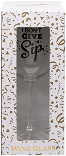 Maturi I Don't Give a Sip' Humorous Wine Glass, 420ml, Transparent - Image 2