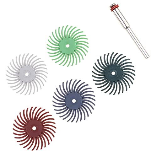 VILLCASE Radial Bristle Disc Radial Bristle disc kit Radial Bristle disc for Wood Radial Bristle disc 3 inch Kit with