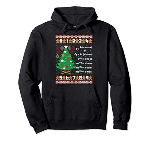 Math christmas gifts ugly christmas geek teacher holiday sweat à capuche
