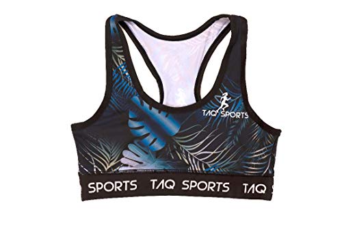 TAQ-SPORTS Active - Sujetador Deportivo para Mujer Dark -Tropical 46