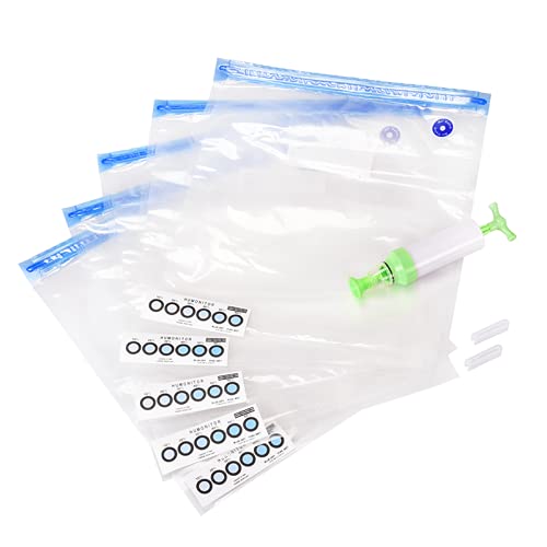 Lysee 3D Printer Parts & Accessories - Dryer Safekeeping Humidity Resistant Vacuum Storage Bag That Keep Filament Dry for 3D Printer PLA ABS Filament - (Color: 20 Bags 1 Pump)
