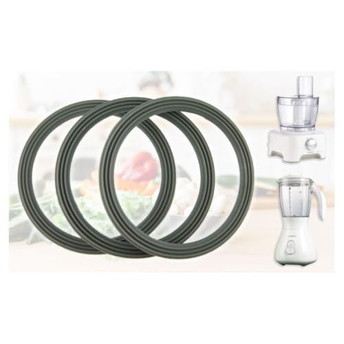 Ufixt Liquidiser Sealing Base Ring Ridged 3 Pack Compatible with Kenwood BL330 BL335 Replacement Blender Jug Gasket Seal - Image 2